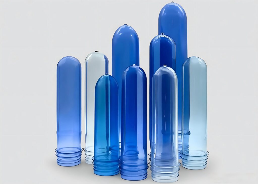 different sizes PET preforms