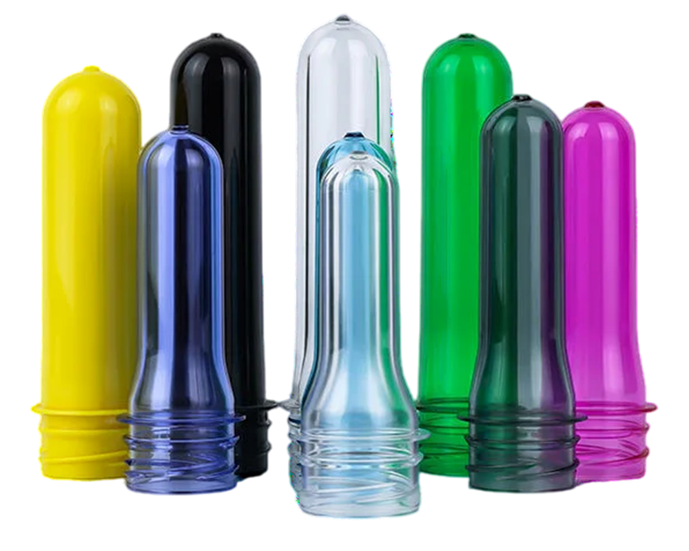 Bottle preforms of different colors